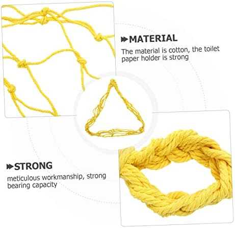 HOMSFOU 2pc Cotton Rope Mount Protein Towels Durable for Home Kitchen Use