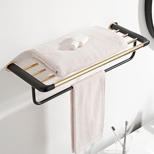 Bathroom Accessory Set Luxurious Black Gold Towel Bar More
