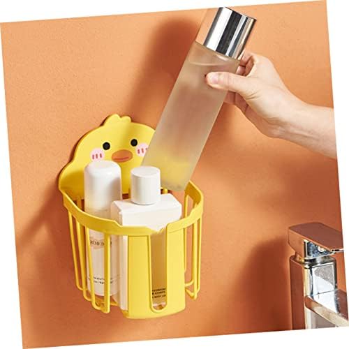 Two-Piece Yellow Paper Towel Holder for Bathroom Storage