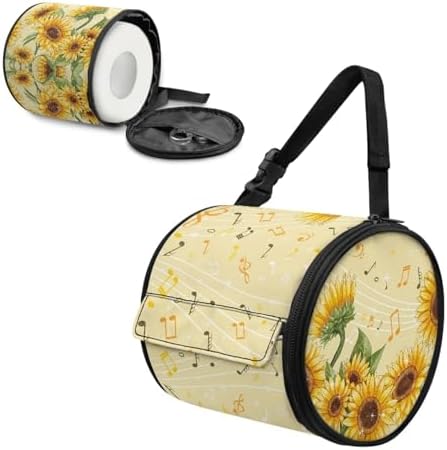 Vintage Sunflower Toilet Paper Holder on a Hook for the Bathroom