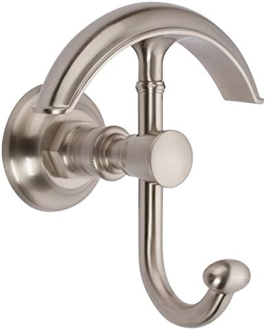 Ginger Double Towel Robe Hook Satin Nickel - Durable Easy to Use