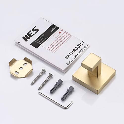 KES Towel Hook Single Stainless Steel Brass Hanging Bathroom Kitchen