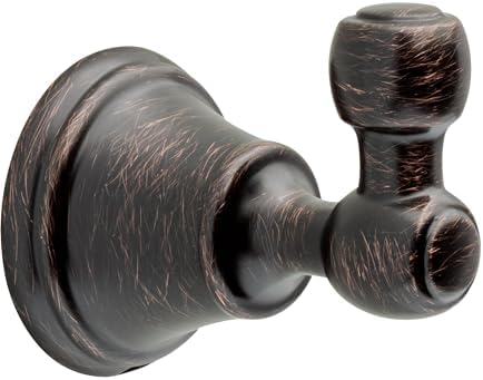 Delta Faucet 73235-RB Woodhurst Towel Hook SpotShield Venetian Bronze Wall-Mounted Design