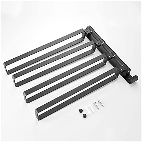 ALDEPO 4-Arm Swivel Towel Bar Aluminum Towel Rail