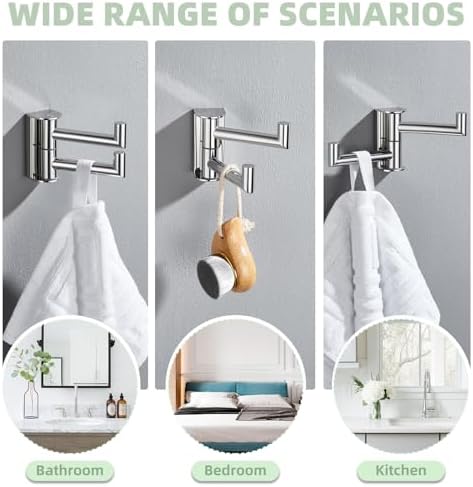 Angle Simple Swivel Robe Hook