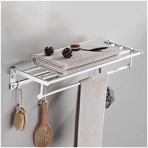 ALDEPO Towel Rail Towel Holder Punch Free Shower Rack Bathroom Organizing Essential