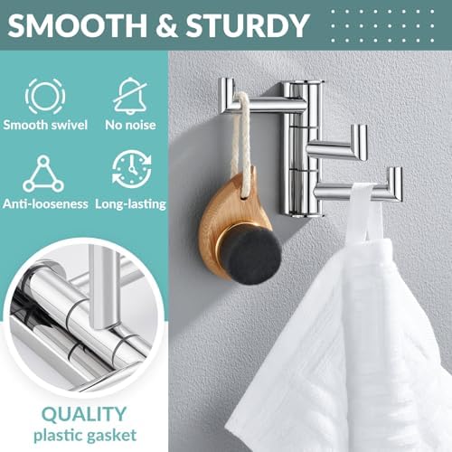 APLusee Swivel Towel Hook Trial Set