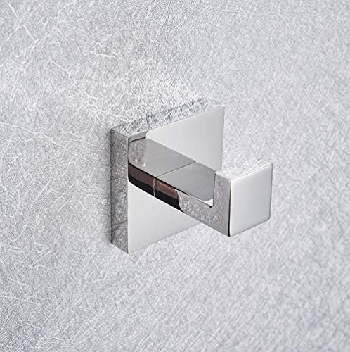 Premium Chrome Bath Towel Holder Set with Chrome Robe Hook