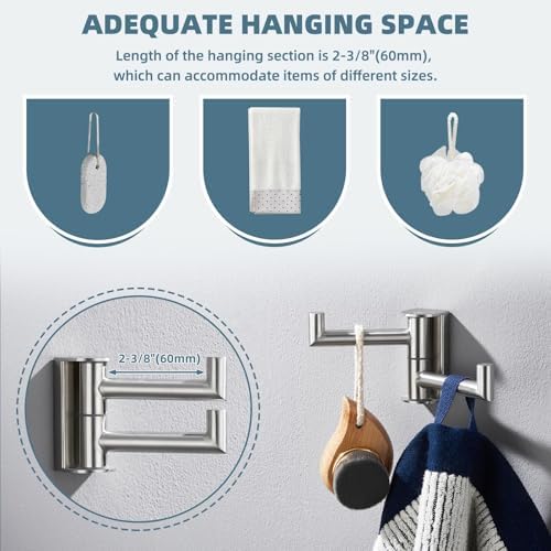Space-Saving towel hook for Bathroom Kitchen More