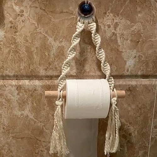 Stylish Boho Wall Mount Toilet Paper Holder