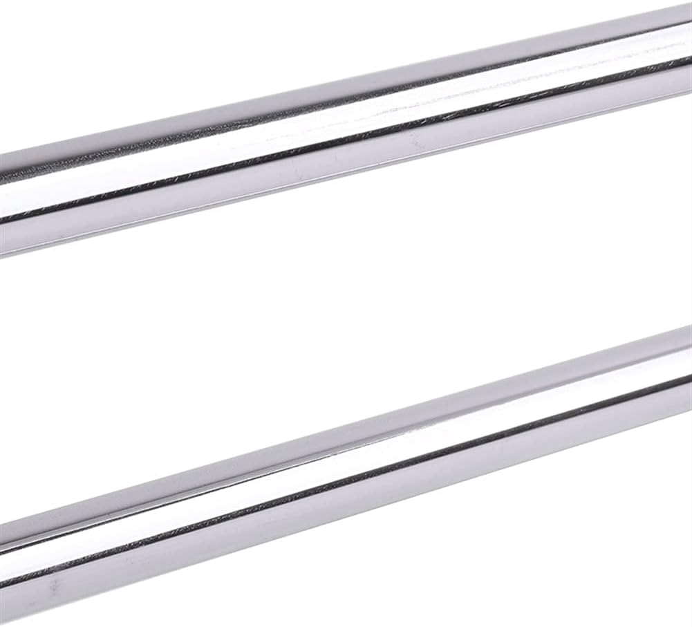 Sturdy 50x14cm Stainless Steel Towel Bar Double Bar Bathroom Rack Wall-Mounted Towel Holder