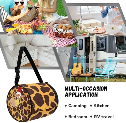 GIRAFFE CAMPING TOILET PAPER HOLDER