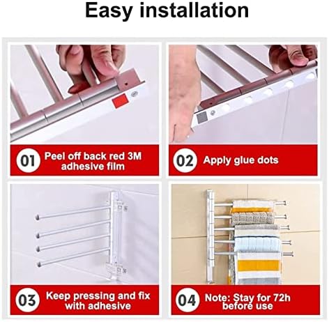 Aldepo Wall-Mounted Towel Holder Durable Eco-Friendly
