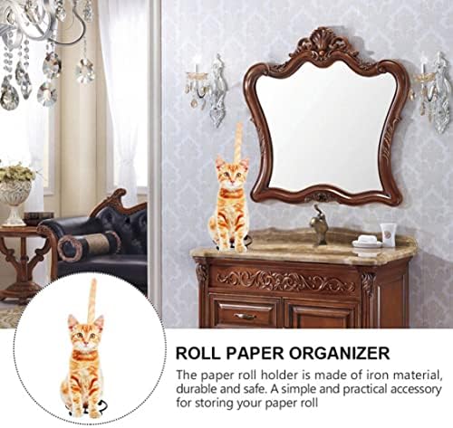 Yellow Cat Shaped Toilet Paper Holder