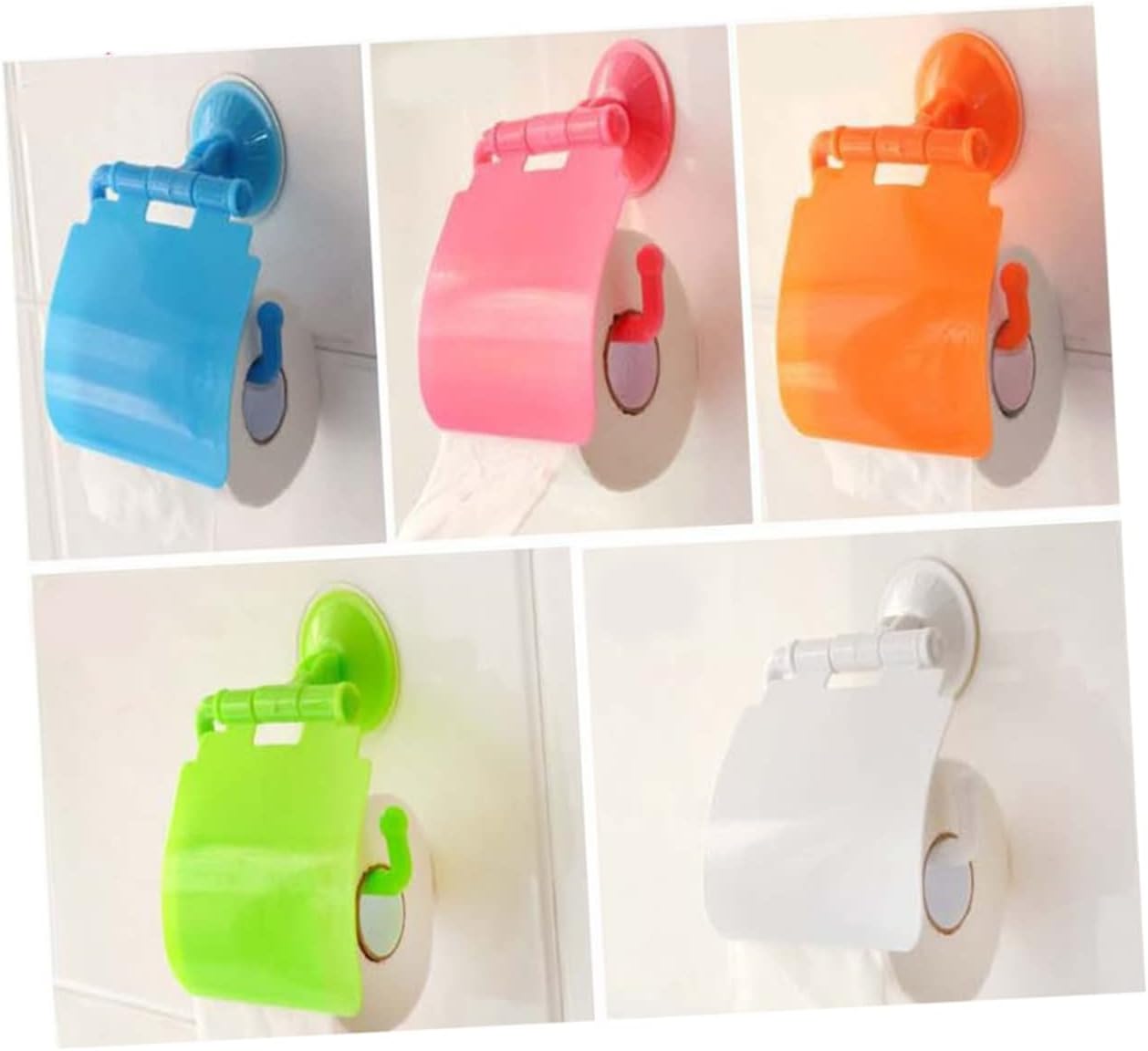 Wall-Mounted Toilet Paper Holder No Drilling Required Waterproof U-Type Design Long-Lasting Absorbent