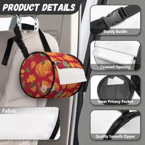 Pumpkin Paper Towel Holder - Storage Solution for Car Home and Camping