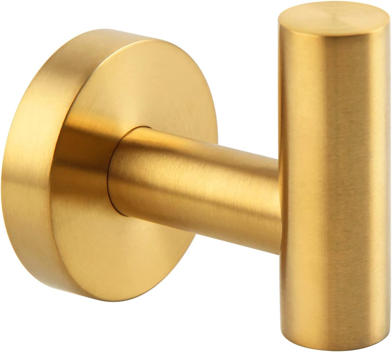 Sturdy Stainless Steel Robe Hook Brushed Gold Wall Hook for Home Storage