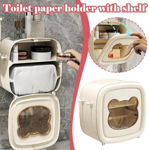 Space-Saving Toilet Paper Holder Durable Versatile for Wipes Tissues