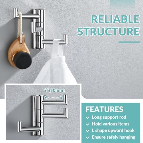 APLusee Swivel Towel Hook Trial Set