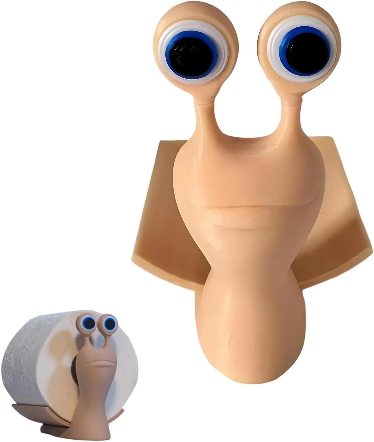 Get creative with Toilet Paper A Funny Sheep-Free Standing Bathroom Holder for Home Decor Snail with Big Eyes 1PCS