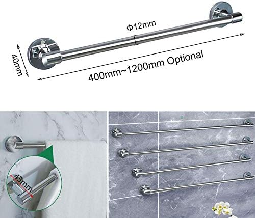 Sturdy Wall-Mounted Towel Bar Rail for Bathroom Kitchen Use