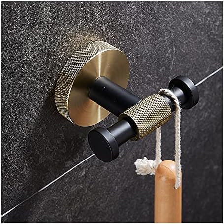 Sturdy Black Towel Rail Bathroom Hardware Set