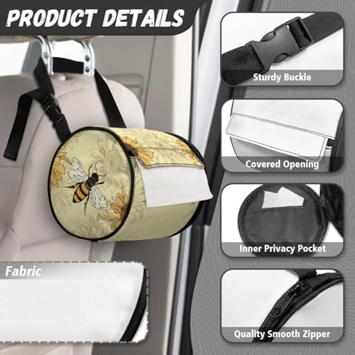 Bee Sunflower Toilet Paper Holder