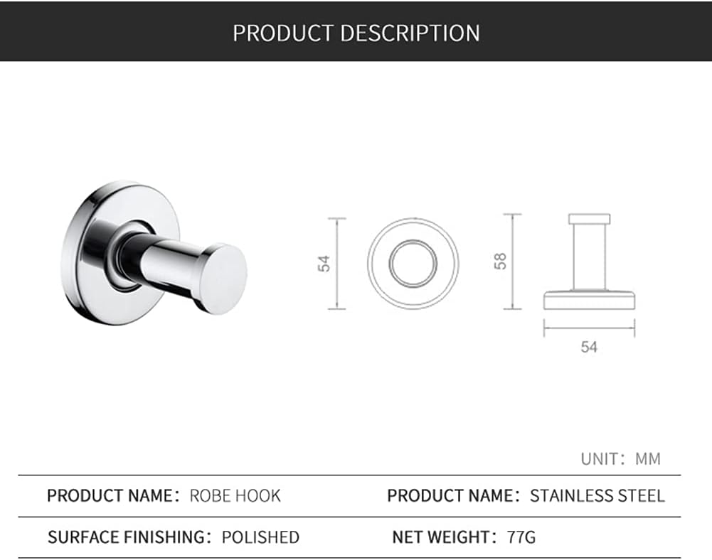 Bathroom Accessory Set by ANNBK - Essential Bathroom Hardware for Space-Saving Solutions
