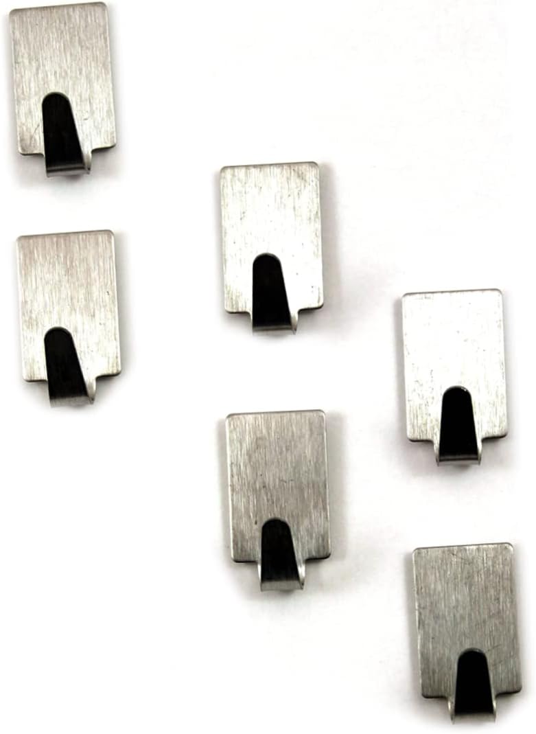 Stainless Steel Towel Hook Set Easy Install 36-Piece for Kitchen and Bathroom