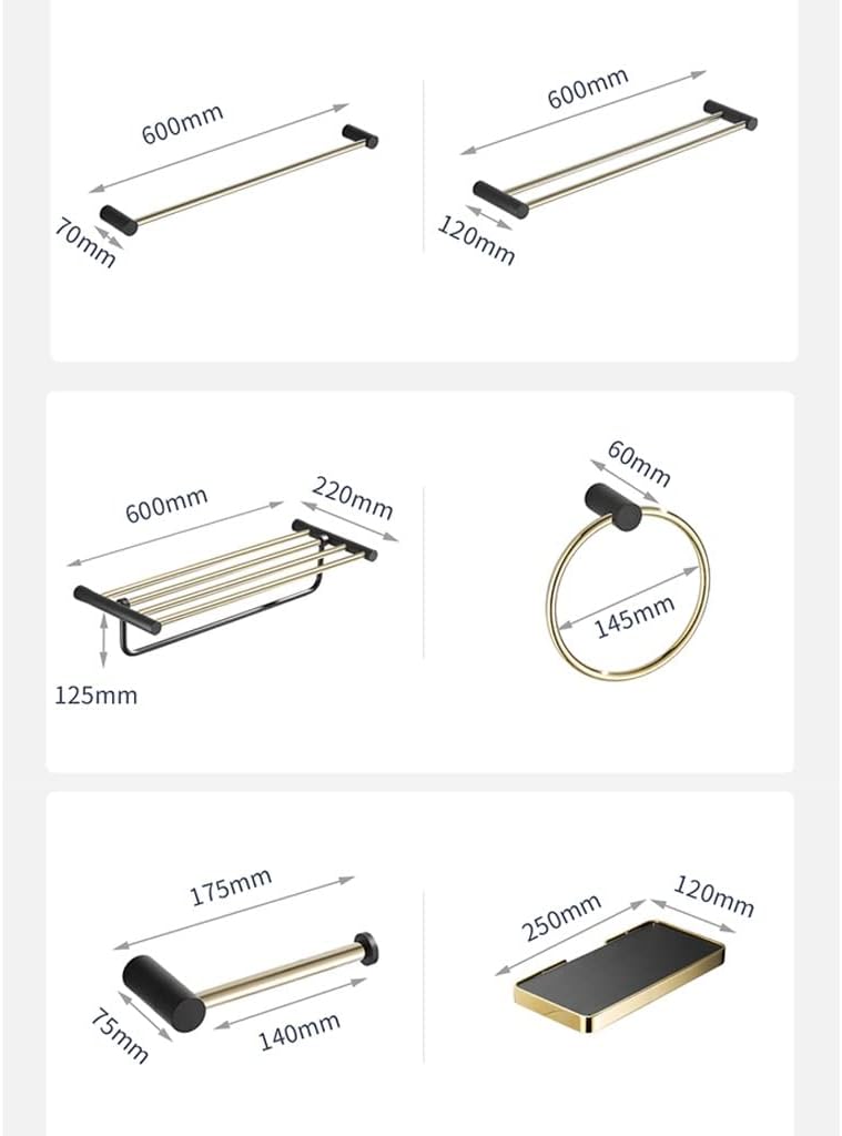 ANNBKA Corner Wall-Mounted Towel Bar Set Space-Saving Towel Holder for Bathroom Bedroom and More