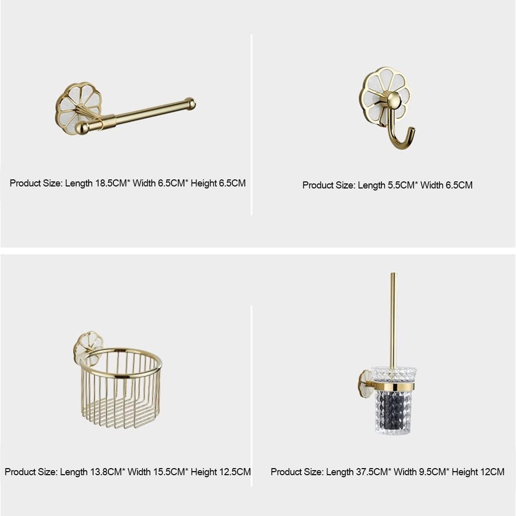 Bathroom Accessory Set - Modern Towel Bar with Storage for Efficient Storage and Stylish Design