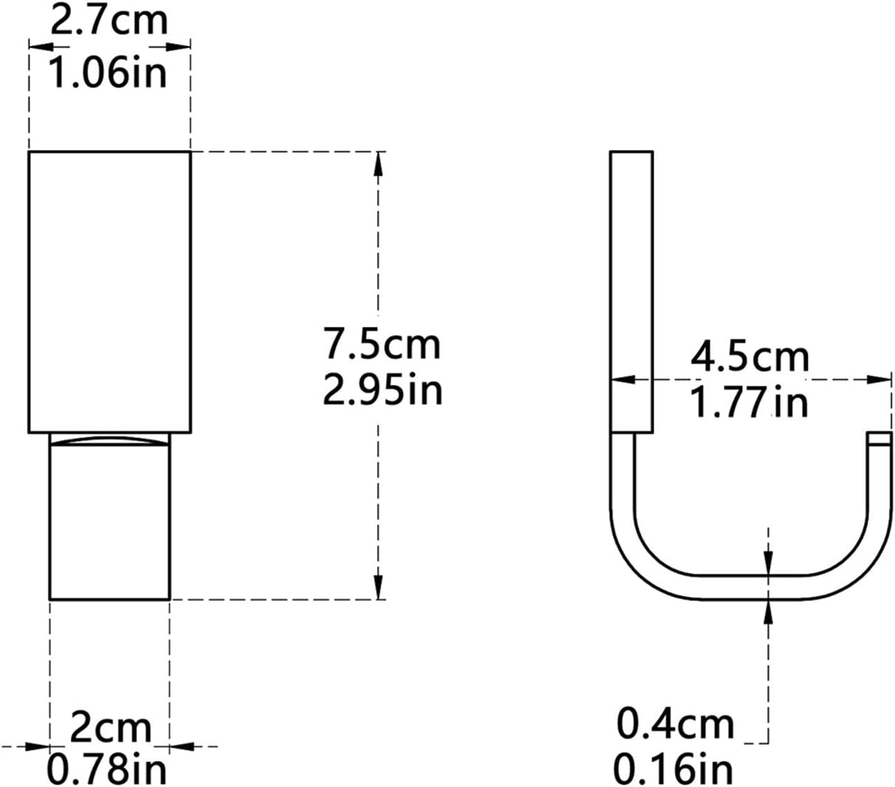 Flybath 5-Piece Coat Hook Brass Robe Towel Hooks Contemporary Style Matte Black Finish