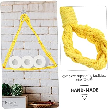 HOMSFOU 2pc Cotton Rope Mount Protein Towels Durable for Home Kitchen Use