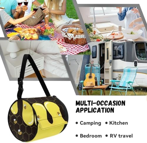 Get Safe Durable GLENLCWE Bee Honey Toilet Paper Holder for Your Home Gift