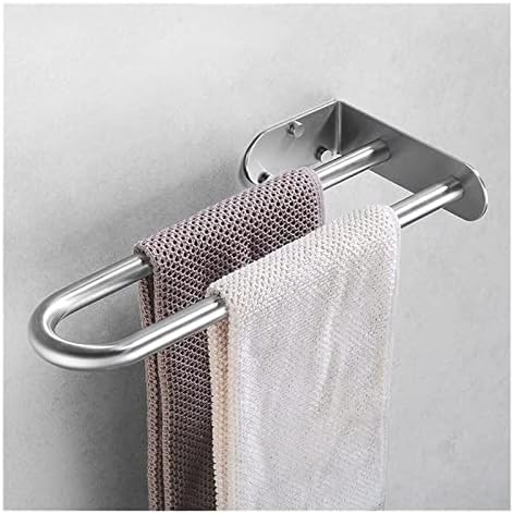 Sturdy Double Towel Holder Stainless Steel Towel Rail for Bathroom Kitchen Bedroom Cabinet wall-Mounted Towel Bar