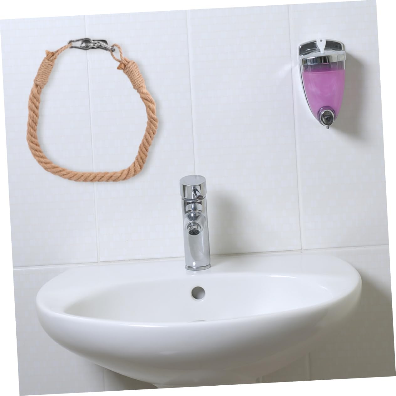 HoliBANNA Retro Toilet Paper Towel Holder with Nautical Rope Decor for Bathroom