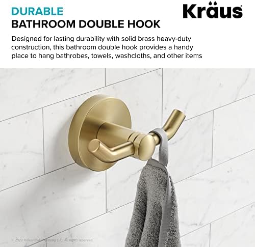 Bath Robe Towel Hook Brushed Gold