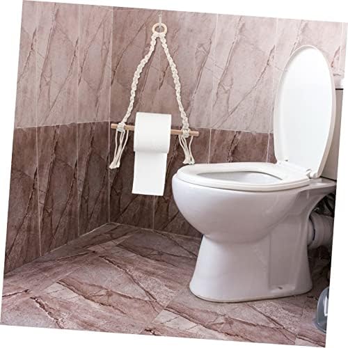 HOMSFOU Bohemian Wall-Mounted Toilet Paper Holder