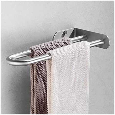 Sturdy Double Towel Holder Stainless Steel Towel Rail for Bathroom Kitchen Bedroom Cabinet wall-Mounted Towel Bar
