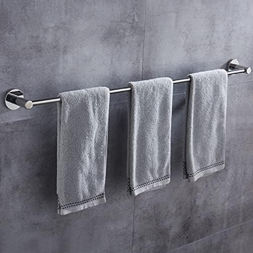 Durable Stainless Steel Towel Rack Silver Finish 70-100cm