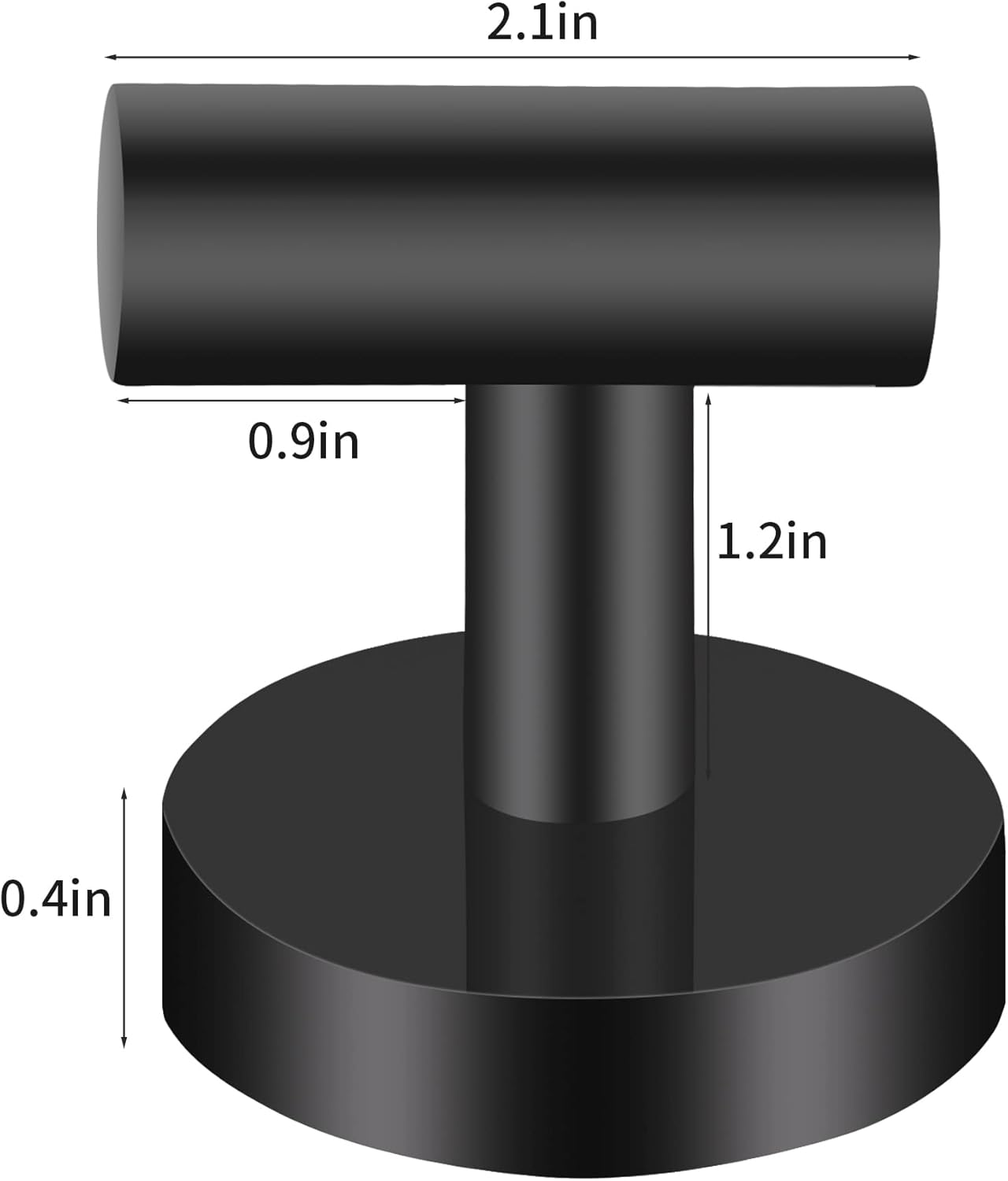 Hinmood 4-Piece Wall-Mounted Robe Towel Hooks Matte Black High-Quality Stainless Steel