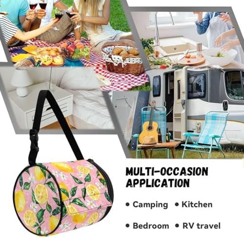 KUIFORTI Lemon Toilet Paper Protector - Portable Toilet Paper Holder for Cats Travel Camping