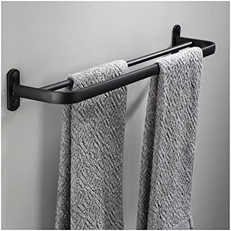 Durable Black Towel Rail for Bathroom