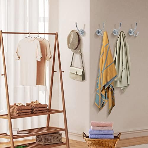 Lowcus 79735 Robe Hook Solid Chrome Durable hooks with mounting hardware