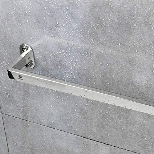 Stainless Steel Wall-Mounted Towel Rail 40-120cm with Brushed Finish