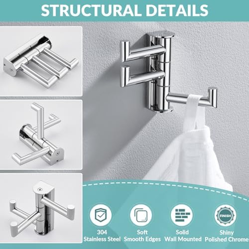 APLusee Swivel Towel Hook Trial Set