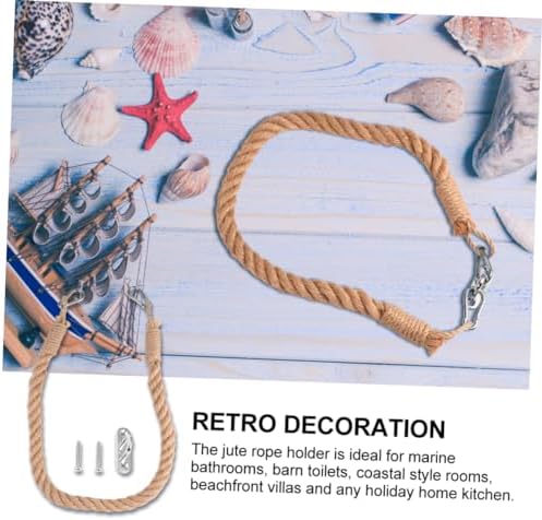 Rustic Marine Towel Holder Easy Install for Nautical Spaces