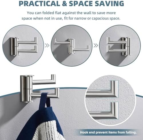 Space-Saving towel hook for Bathroom Kitchen More