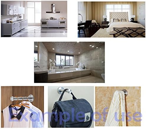 Sturdy 4-Piece Stainless Steel Towel Hooks Heavy Duty for Home Use