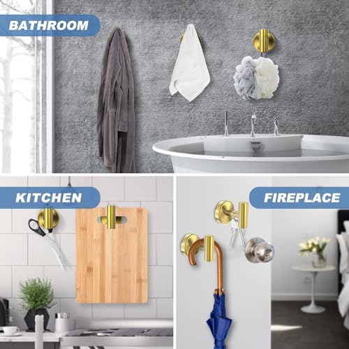 Durable Stainless Steel Towel Robe Hooks for Bathroom